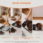 Balance de cuisine numérique avec calcul nutritionnel, écran couleur TFT 8