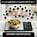 Balance Cuisine Alimentaire Calcul Calories Protéines Glucides Lipide | Balance de Cuisine Nutritionnelle Précision 1g | Éc 2