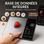 Balance Cuisine Alimentaire Calcul Calories Protéines Glucides Lipide | Balance de Cuisine Nutritionnelle Précision 1g | Éc 3