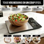Balance Cuisine Alimentaire Calcul Calories Protéines Glucides Lipide | Balance de Cuisine Nutritionnelle Précision 1g | Éc 6