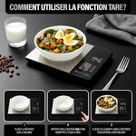 Balance Cuisine Alimentaire Calcul Calories Protéines Glucides Lipide | Balance de Cuisine Nutritionnelle Précision 1g | Éc 7