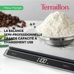 TERRAILLON Balance de cuisine électronique professionnelle PRO USB 15 2