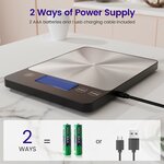 Balance électronique à recharge USB-C Balance de cuisine numérique 02 4