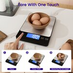 Balance électronique à recharge USB-C Balance de cuisine numérique 02 7