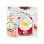 Tefal - Balance de cuisine électronique Optiss - 5kg - Rouge 5
