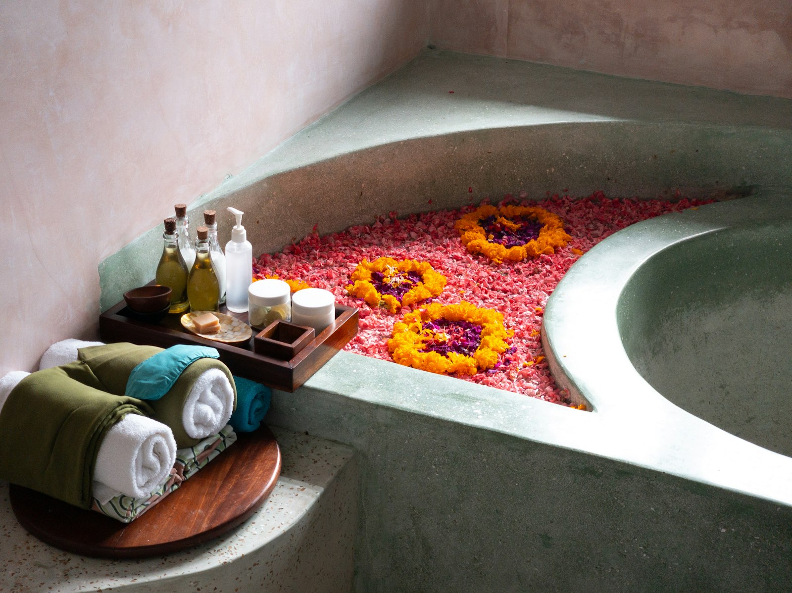 maison amma bain fleurs