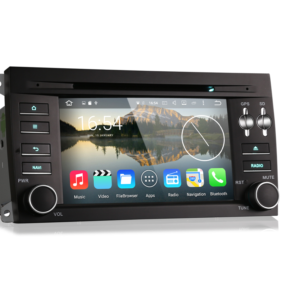 Autoradio Android 6.0 Wifi GPS Porsche Cayenne Bluetooth, USB, SD