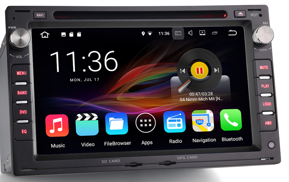 Autoradio Android 7.1 GPS Volkswagen Golf 4, Bora, Polo, Passat AutoMedia.fr