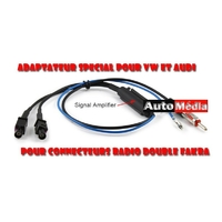 Adapateur Amplifié Antenne Radio Double Fakra VW