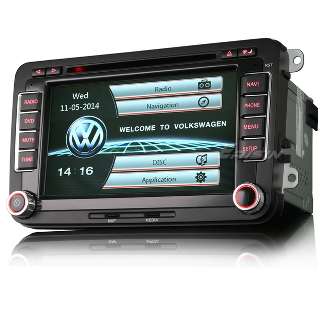 Autoradio GPS Pour Volkswagen Golf, Tiguan, Touran WiFi - Auto Média.