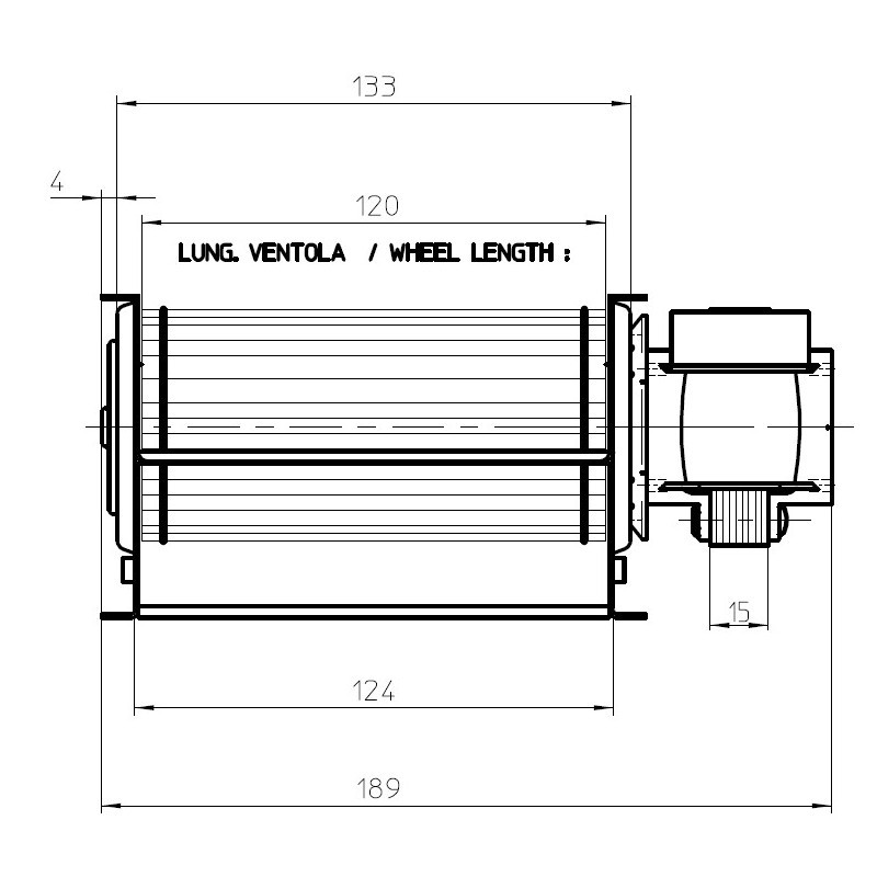 VENTILATEUR 1040001800 14706036 INVICTA CORRIOLO 036LRL14706-2