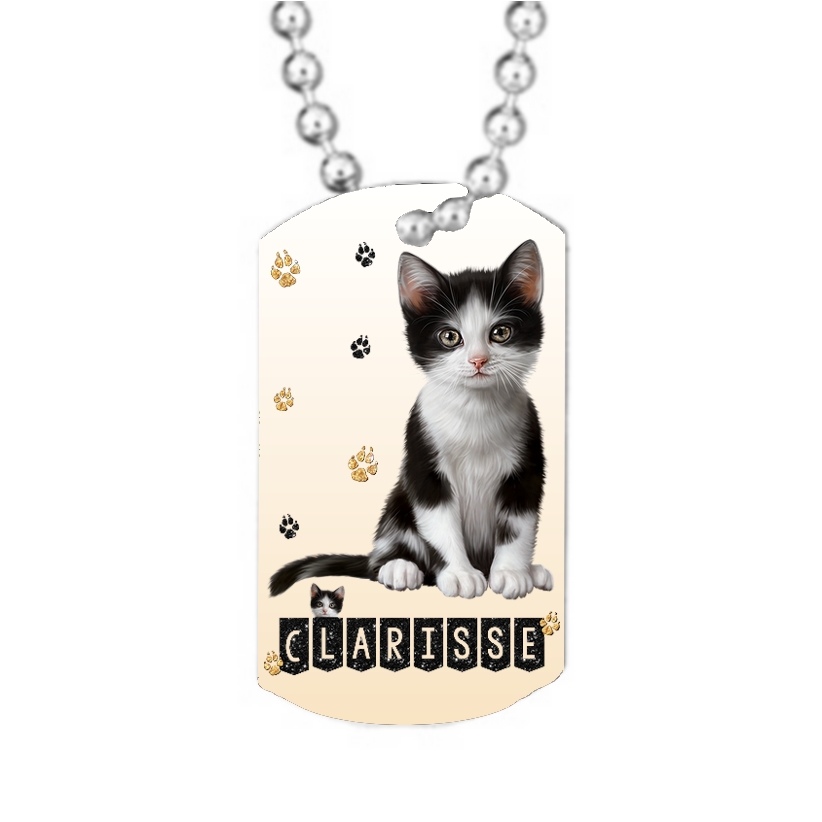 Collier Pendentif Gi Chat Chaton Personnalise Avec Prenom Bijoux Et Eccessoires Enfant Collier Gi Mimi Cadeau