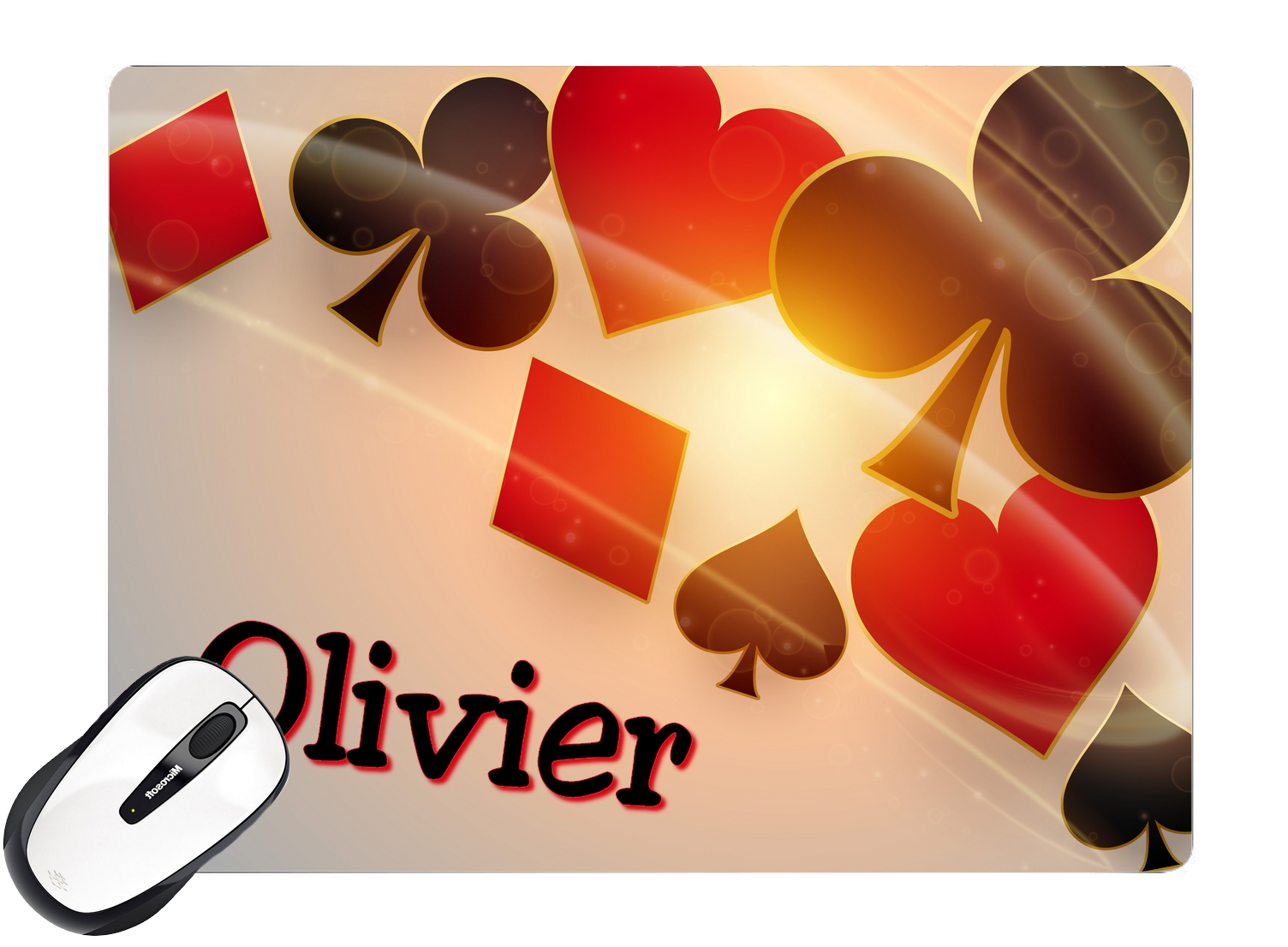 Tapis De Souris Cartes Casino Poker Belote Personnalise Avec Prenom Divers Bureau Tapis De Souris Mimi Cadeau