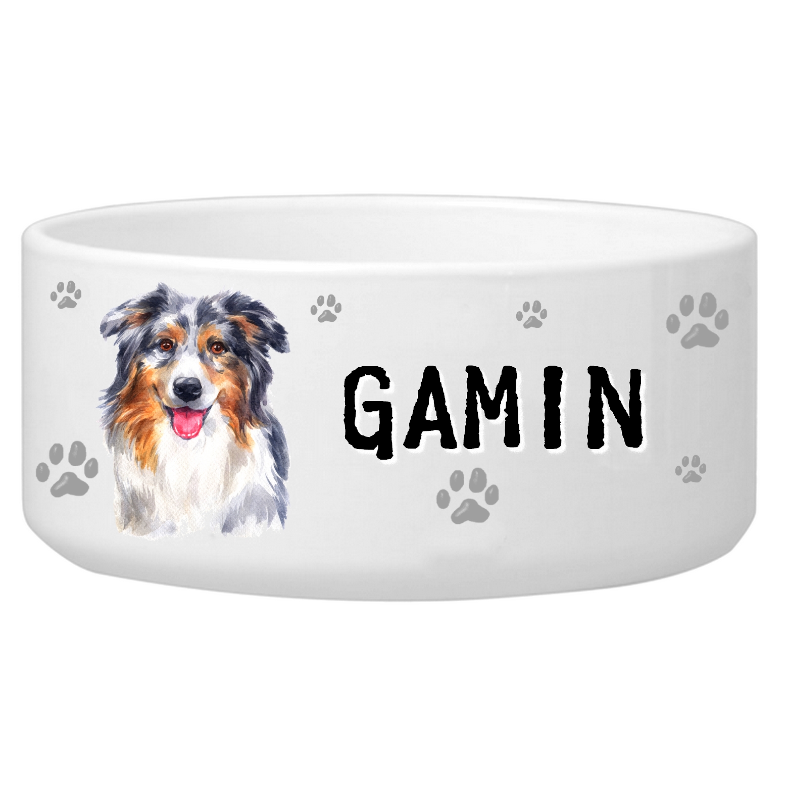 Gamelle Pour Chien Berger Australien Personnalisee Avec Le Nom De Votre Animal Chien Gamelle Pour Chien Mimi Cadeau