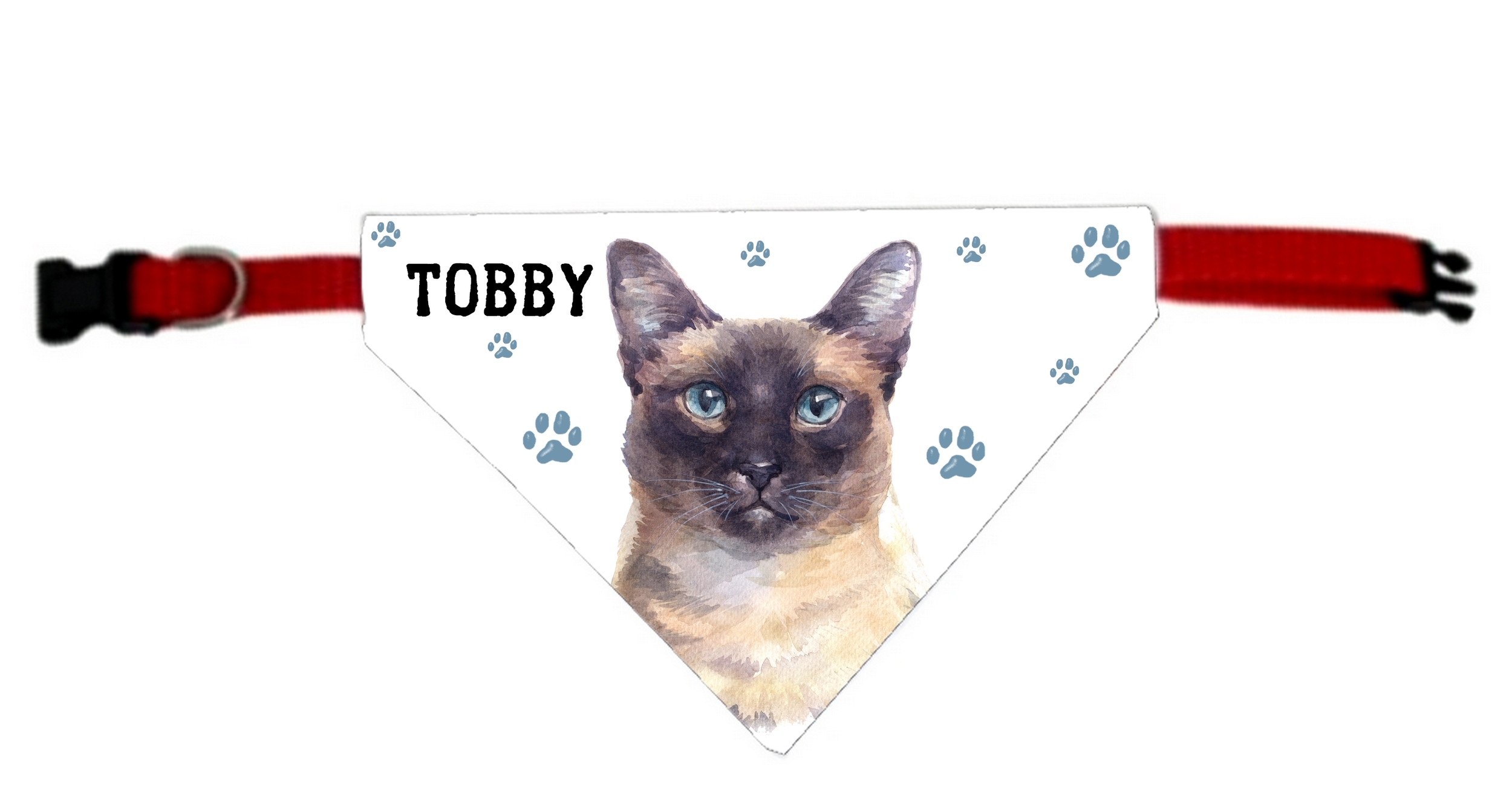 Collier Pour Chat Bandana Siamois Personnalise Avec Le Nom De Votre Animal Chat Collier Chat Mimi Cadeau