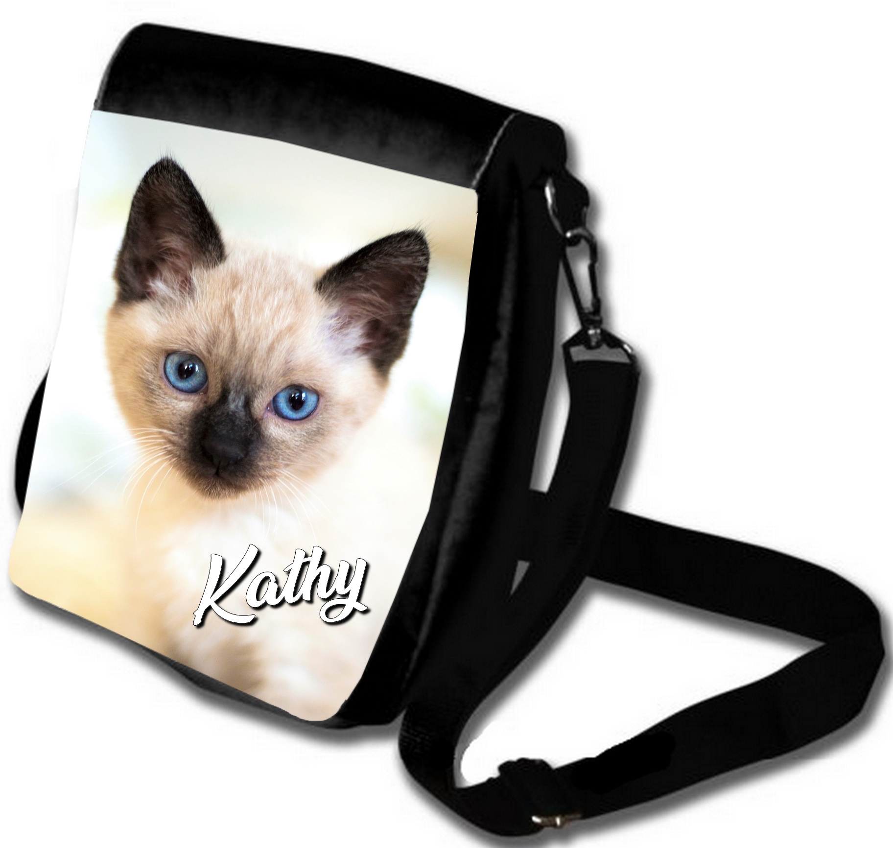 Sac A Bandouliere Chat Siamois Personnalise Avec Prenom Sac Bandouliere Sacoche Bandouliere Mimi Cadeau