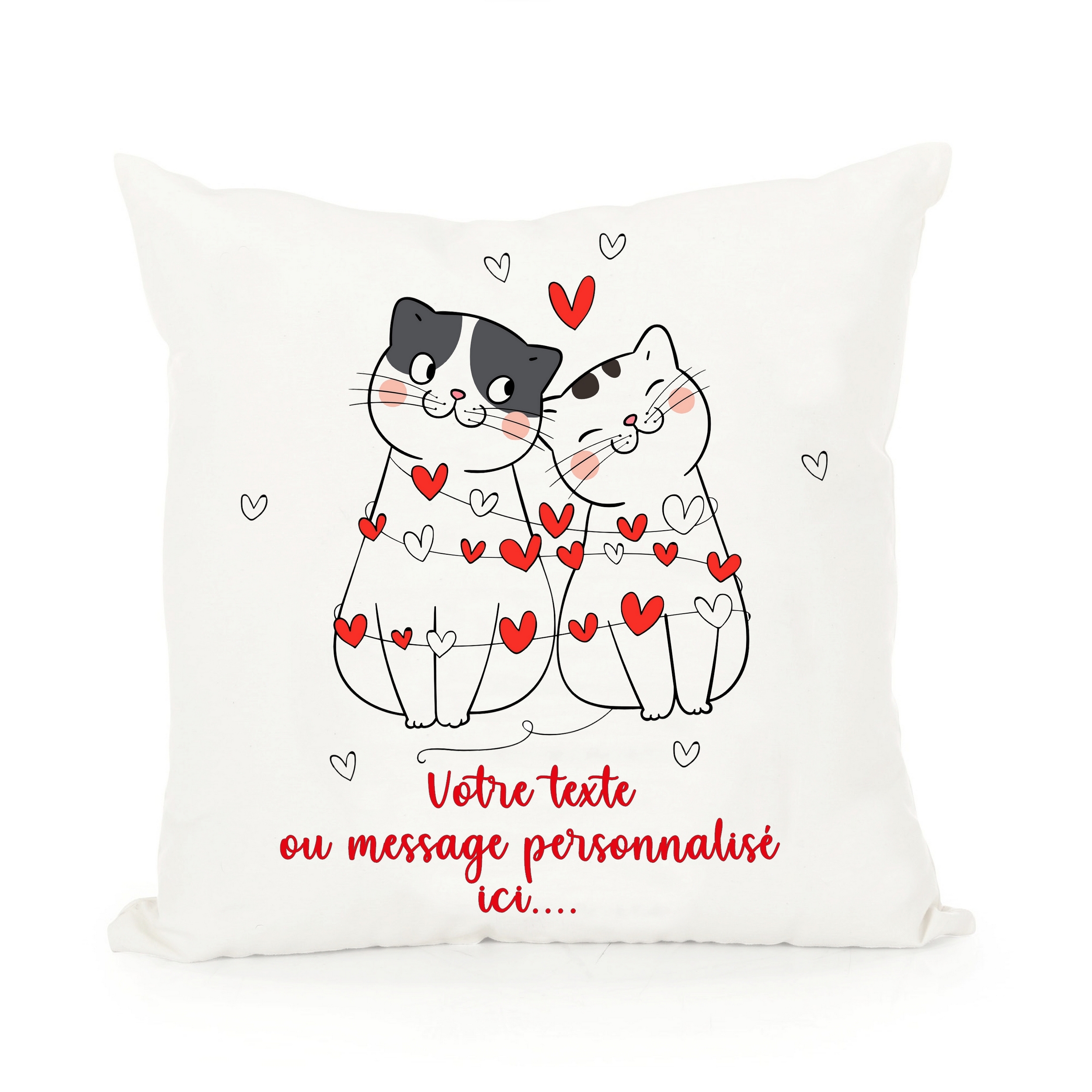 Coussin Personnalise Chat Coussin Couple Amoureux Avec Prenoms Et Date Maison Et Cuisine Decoration D Interieur Atahari Com