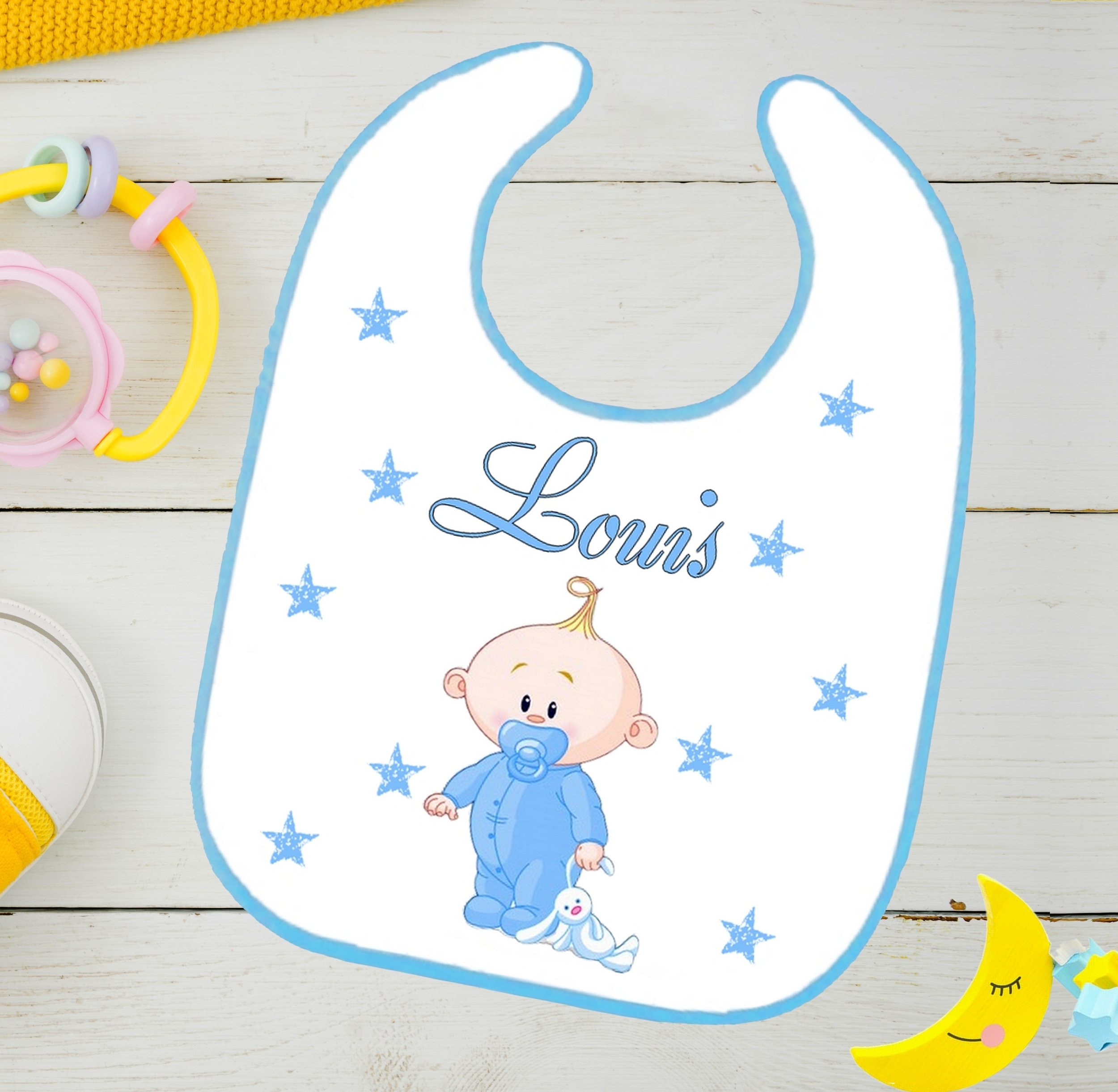 Bavoir Bebe Garcon Personnalise Avec Prenom Bebe Bavoir Bebe Mimi Cadeau