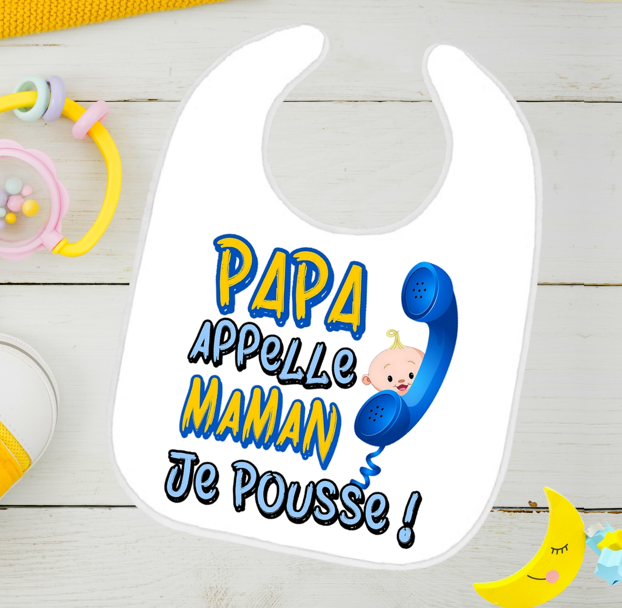 Bavoir Bebe Humour Papa Appelle Maman Je Pousse Garcon Bebe Bavoir Bebe Mimi Cadeau