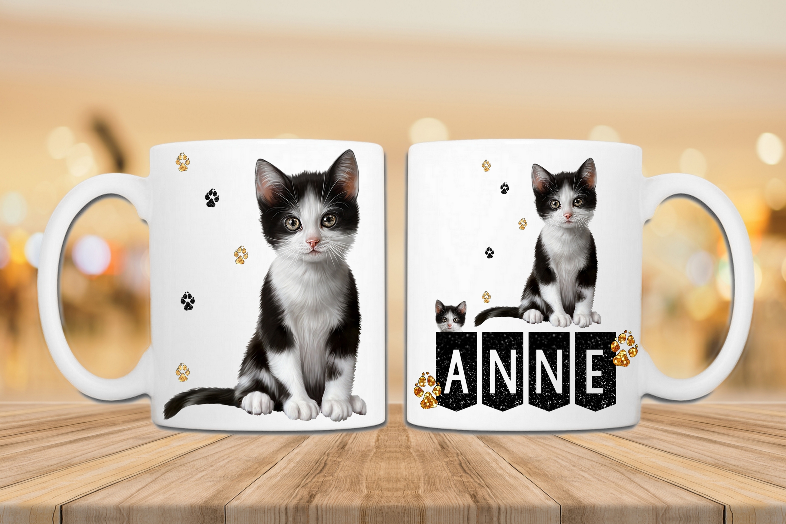 mug tasse ceramique chaton chat personnalise prenom au choix réf 128 