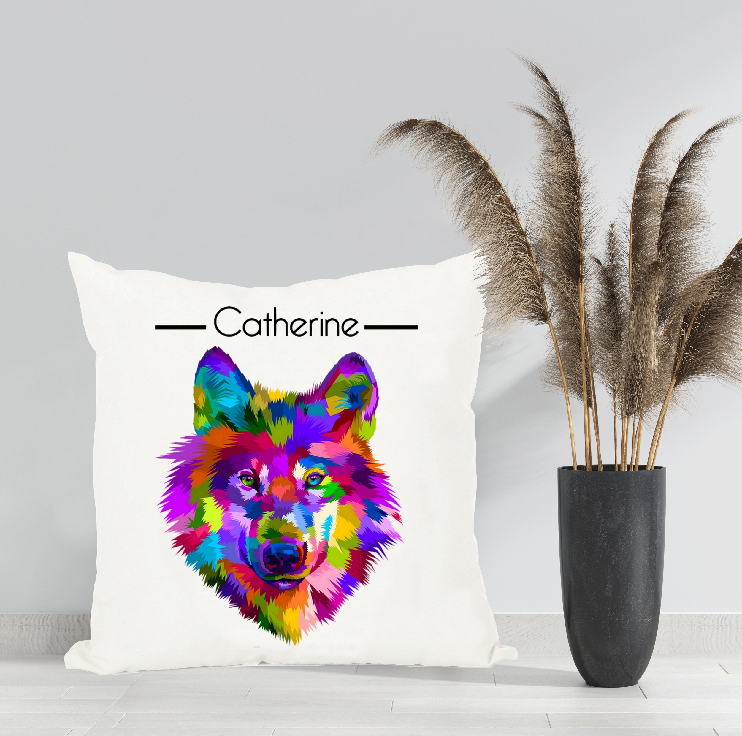 coussin loup 6