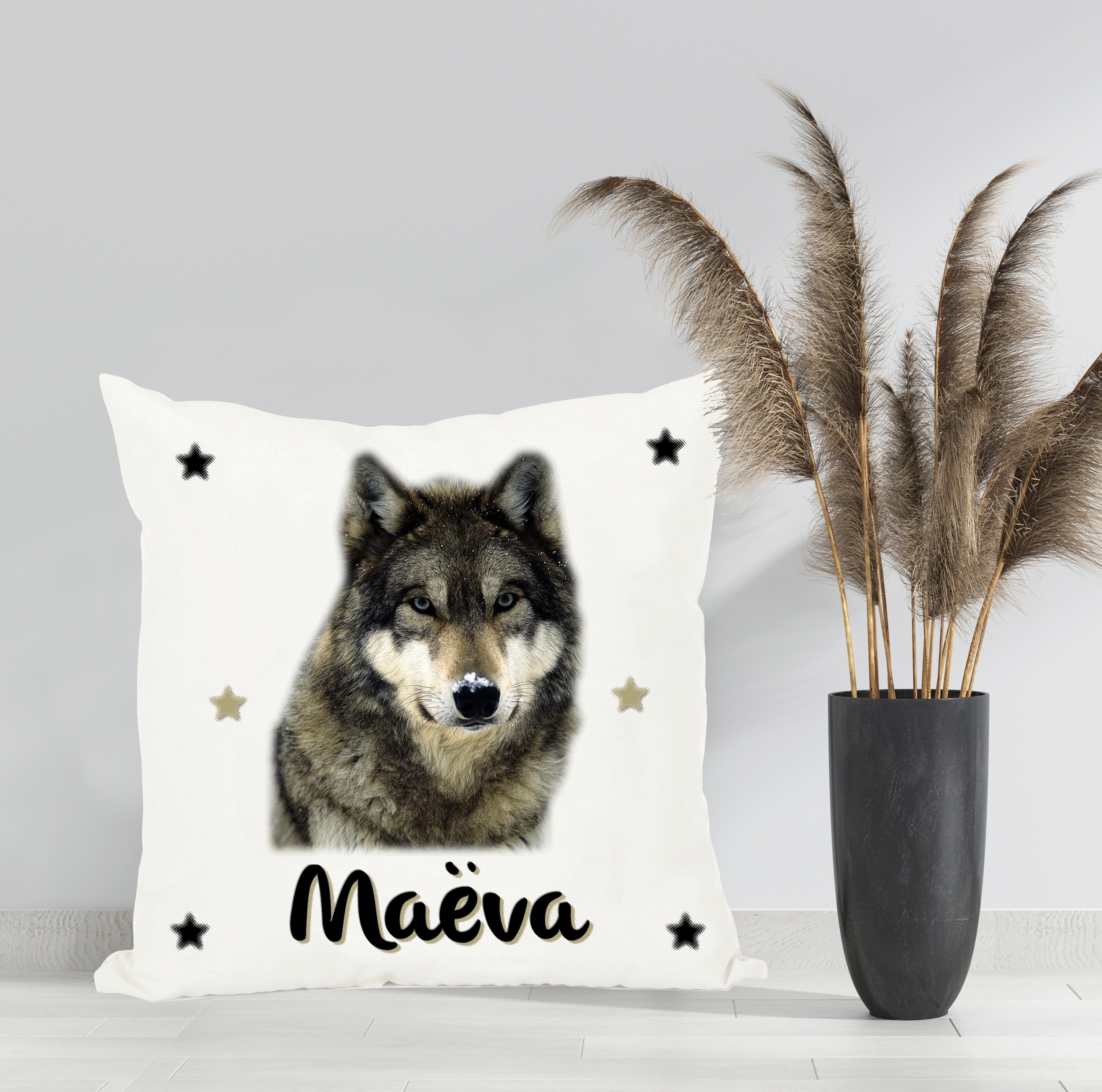 coussin loup