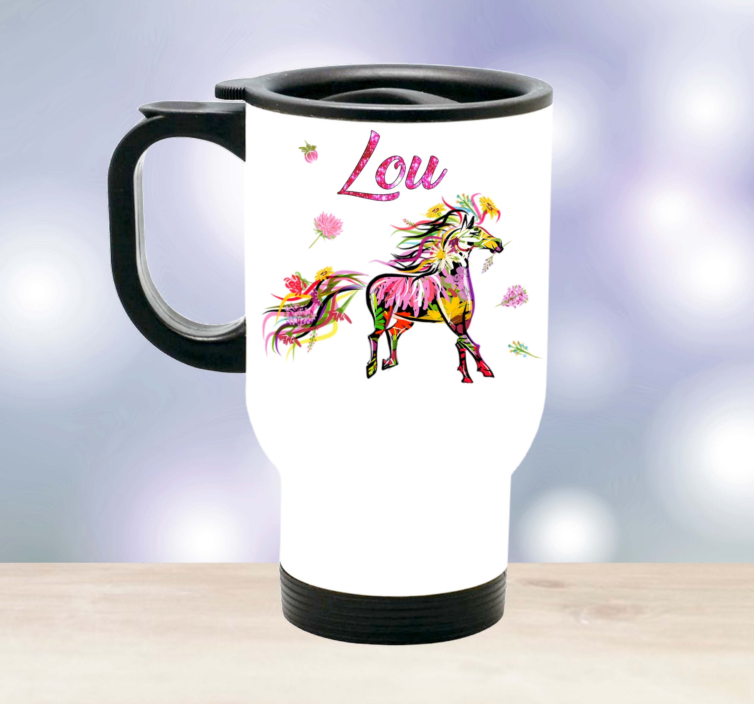 tasse isotherme cheval personnalisée 2