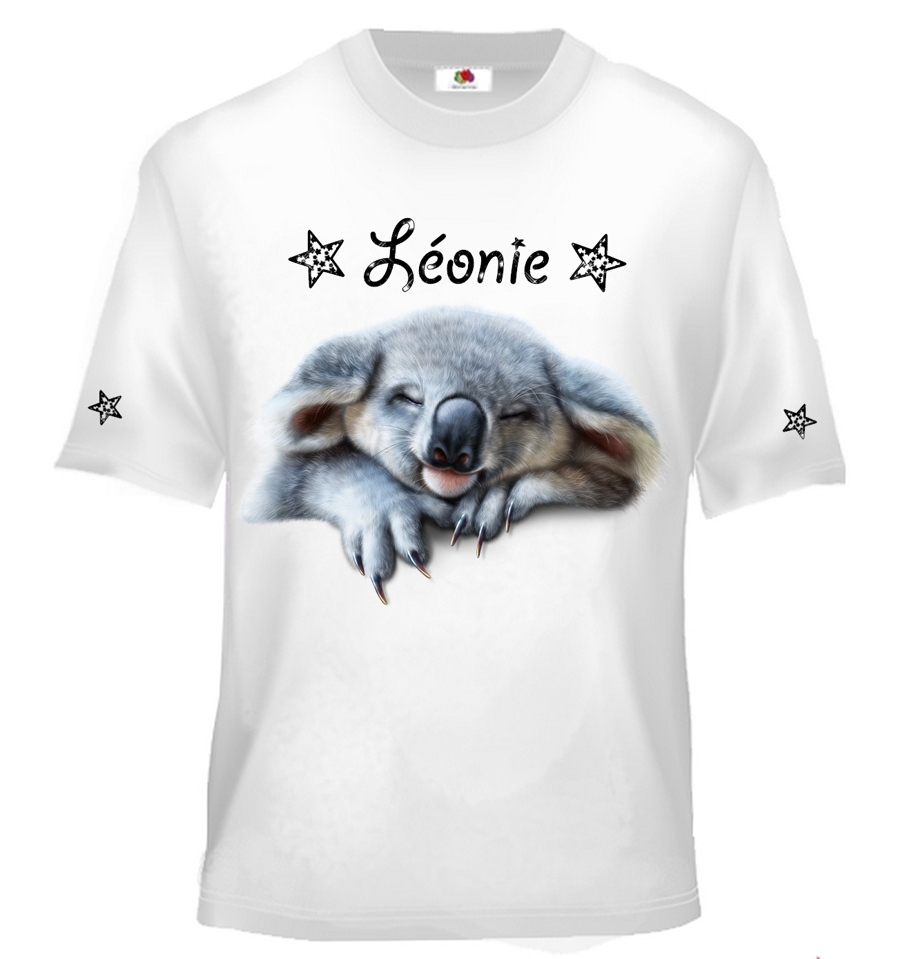 T-shirt enfant Koala personnalisé avec prénom au choix