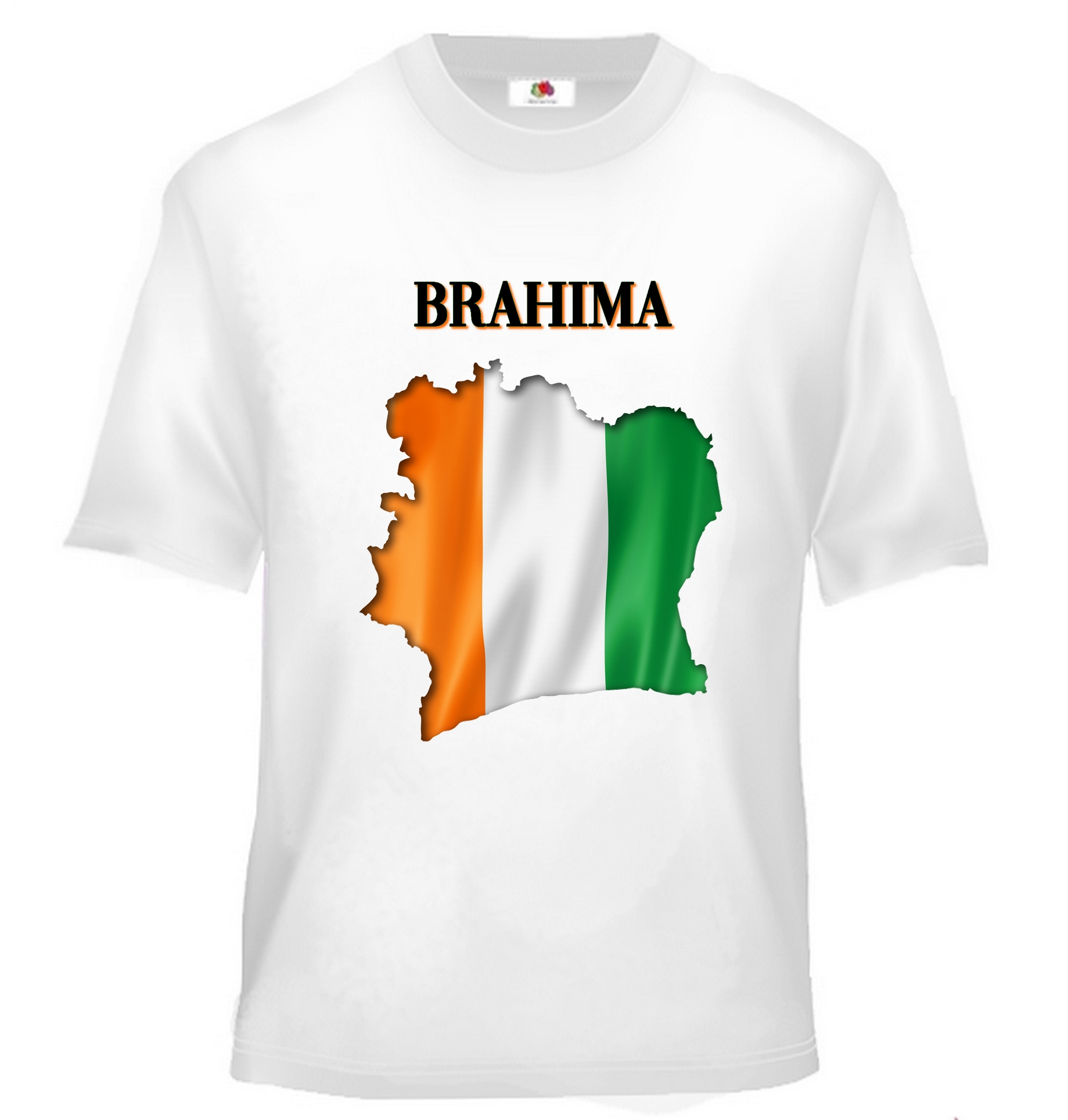 T-shirt enfant Côte d'Ivoire personnalisé avec prénom au choix