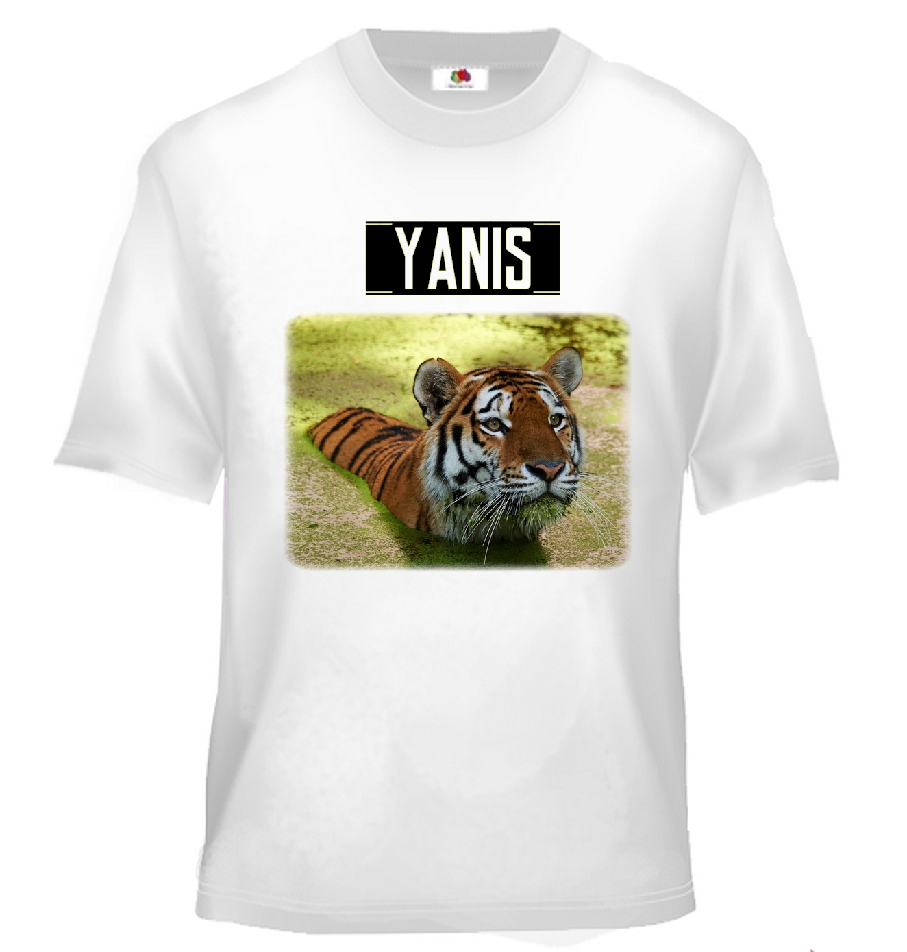 T-shirt enfant Tigre personnalisé avec prénom au choix