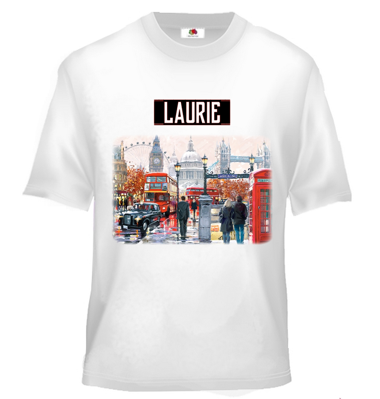 T-shirt enfant Anglais Londres personnalisé avec prénom au choix
