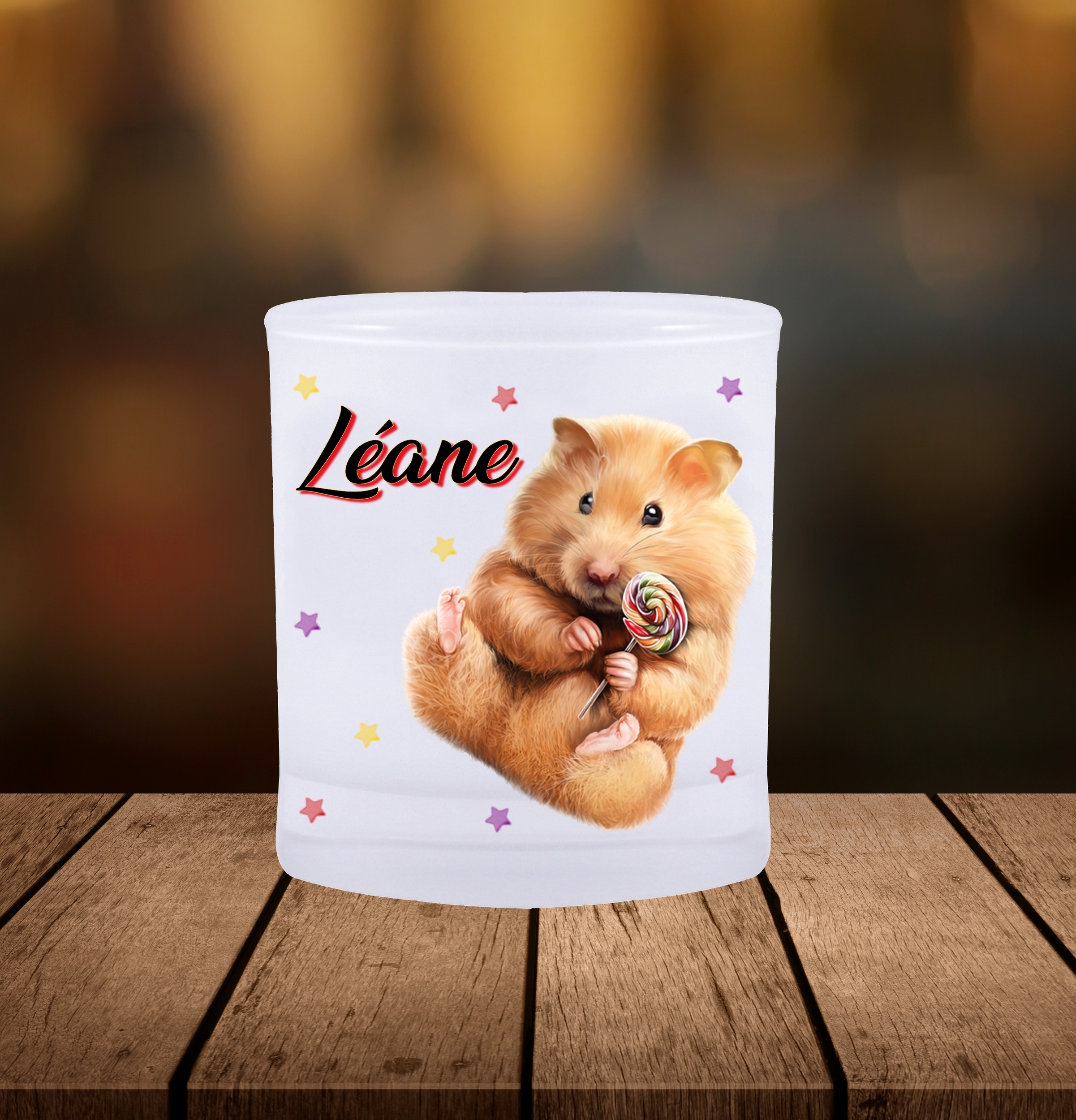 verre Hamster personnalisé.