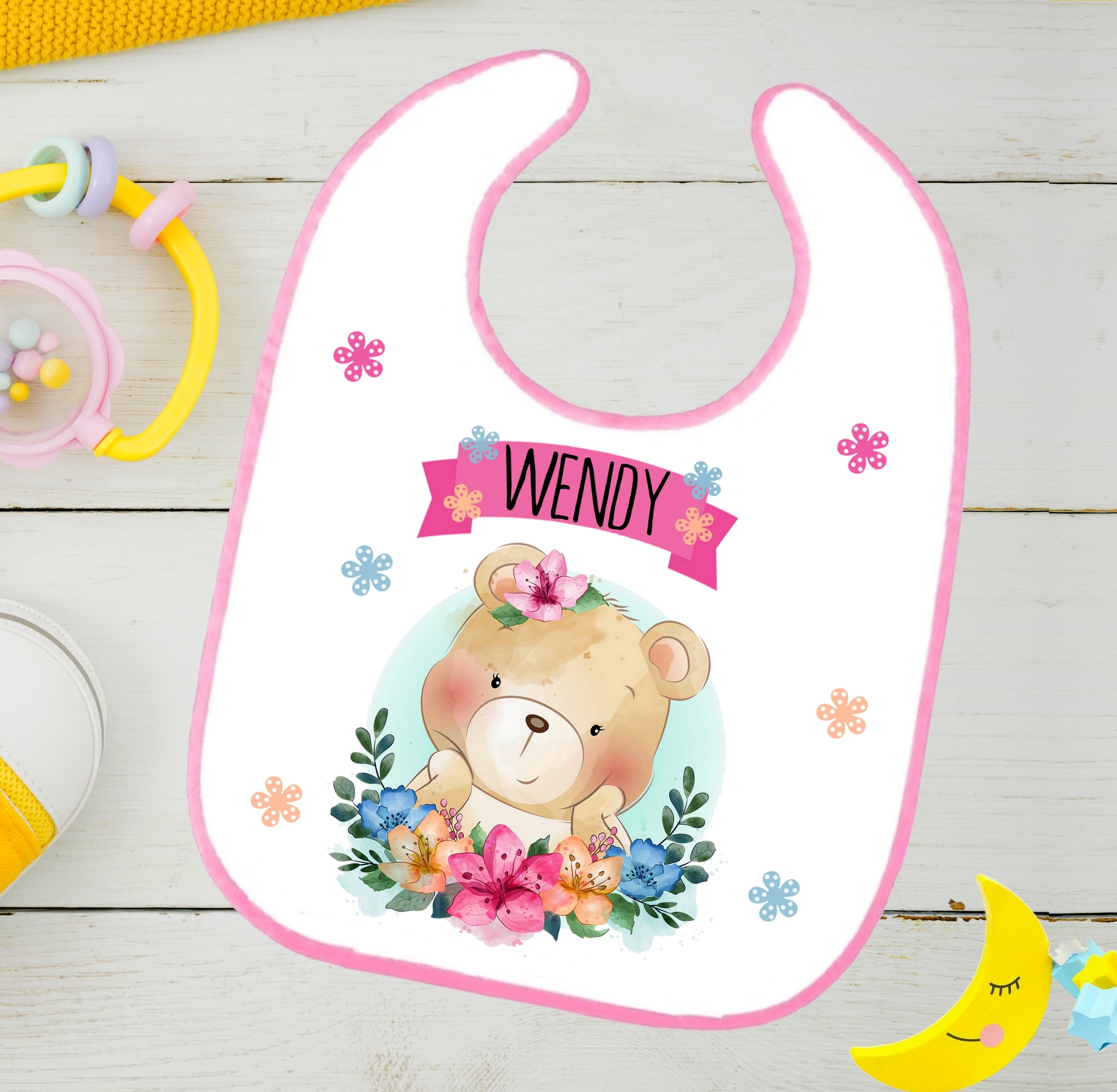 bavoir bébé nounours 3