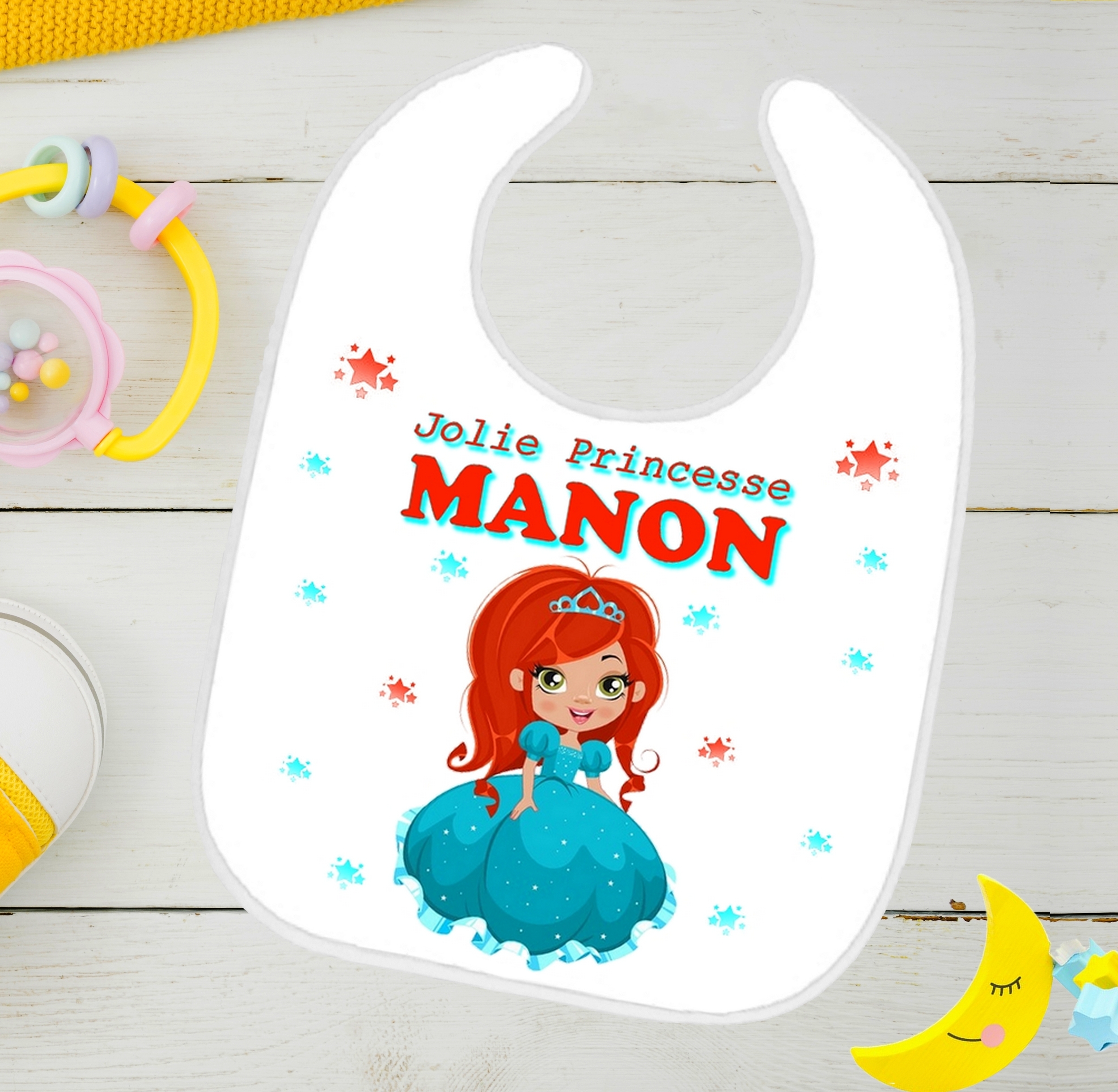 bavoir bébé princesse ariel