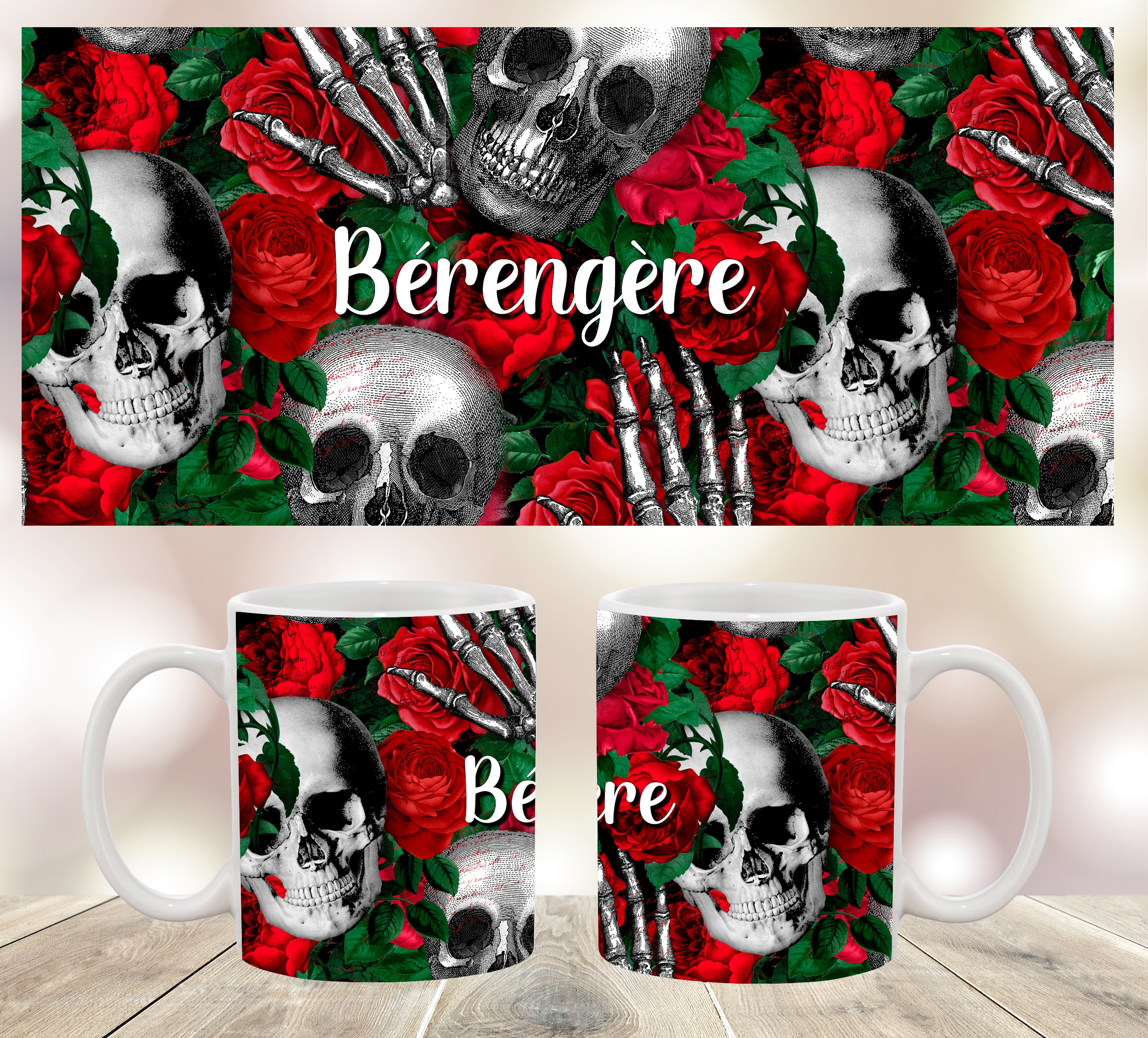 mug skull personnalisé 3