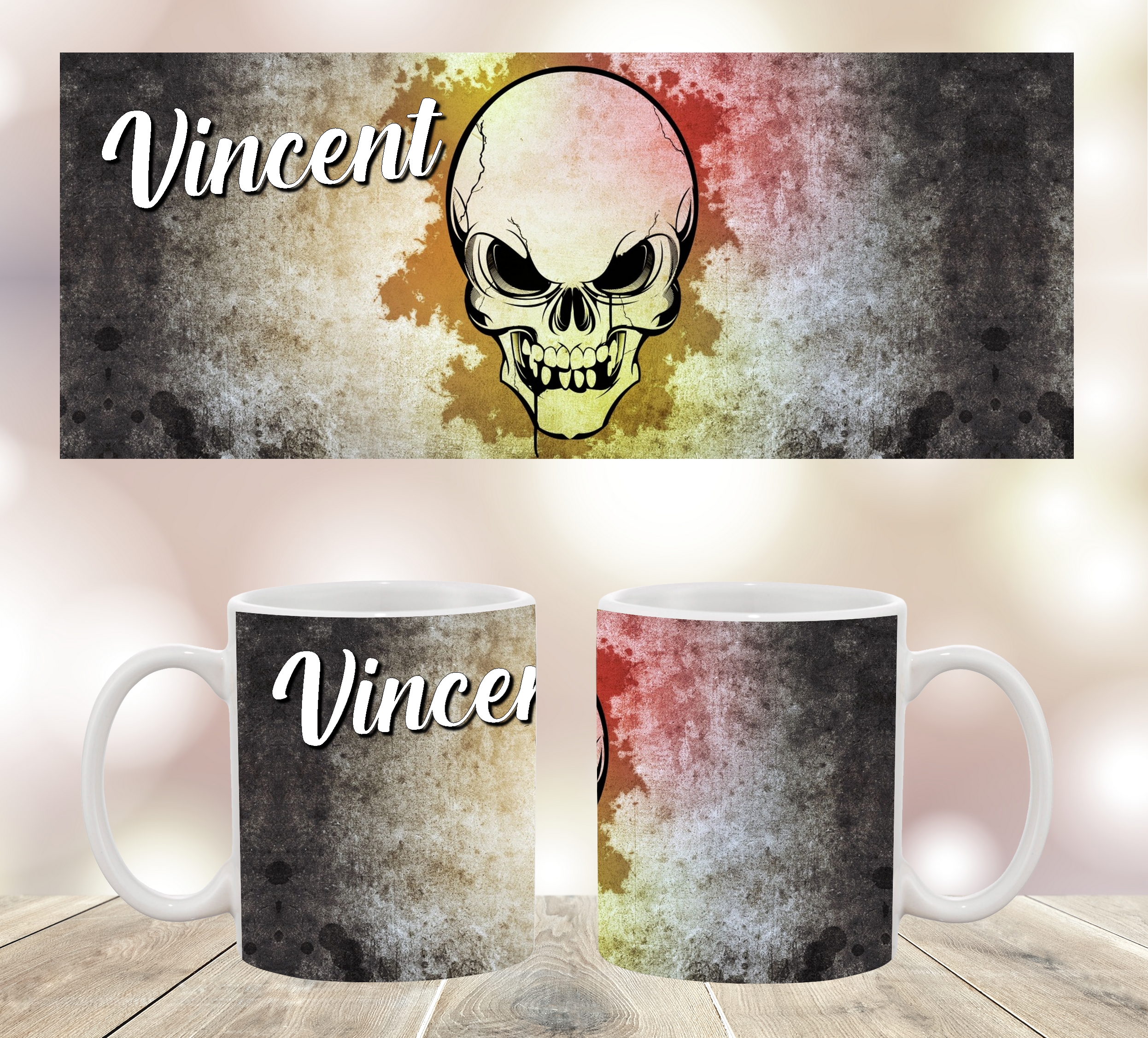 mug tête de mort personnalisé 2