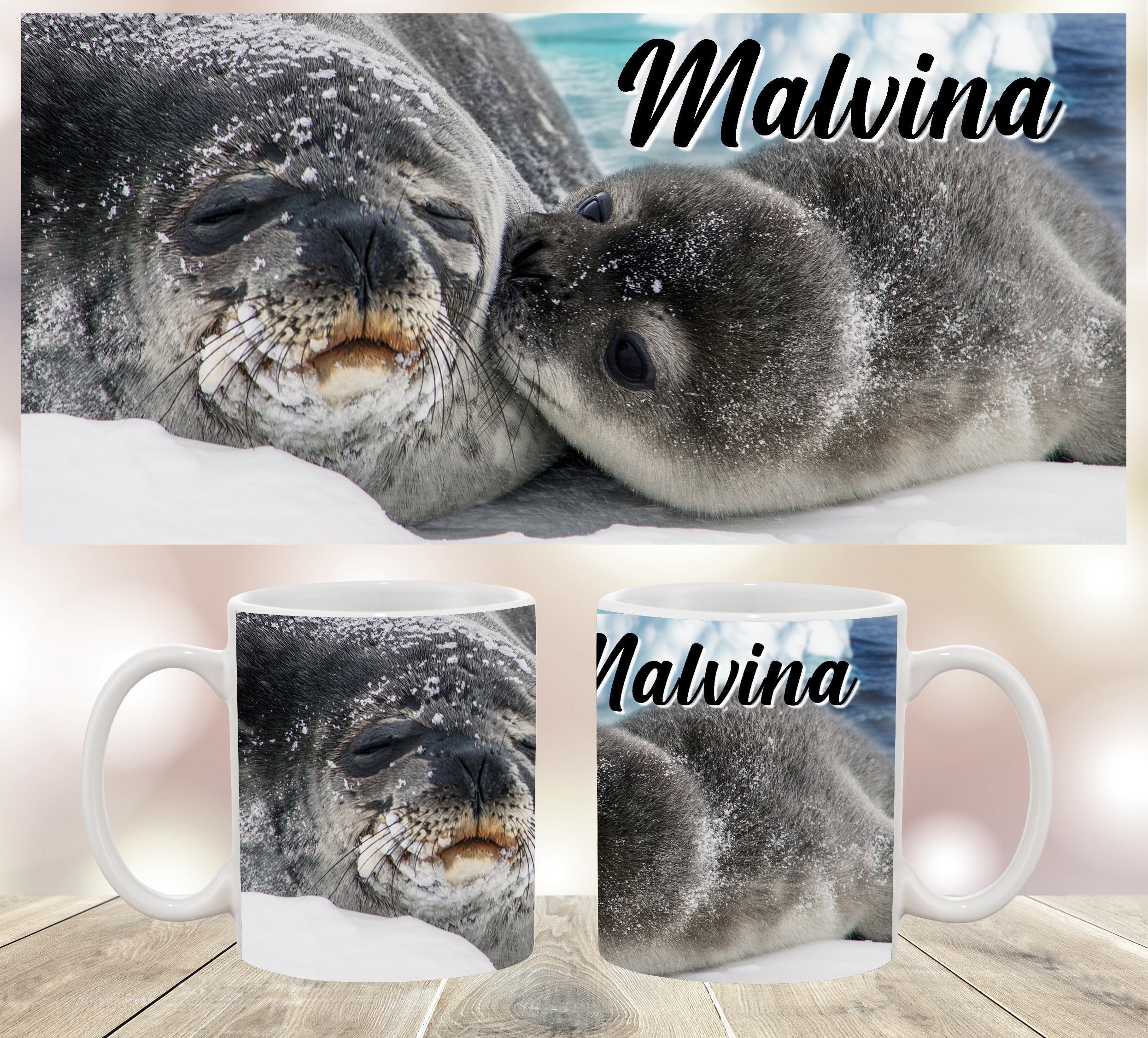 mug phoque personnalisé 3