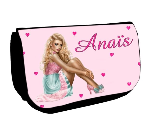 Trousse maquillage personnalisée avec prénom