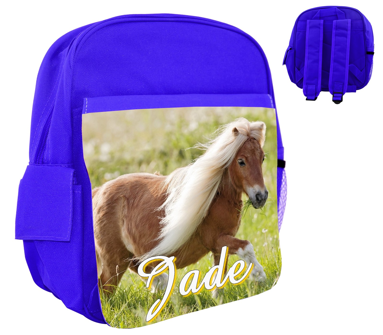 Sac à dos enfant Poney personnalisé avec prénom