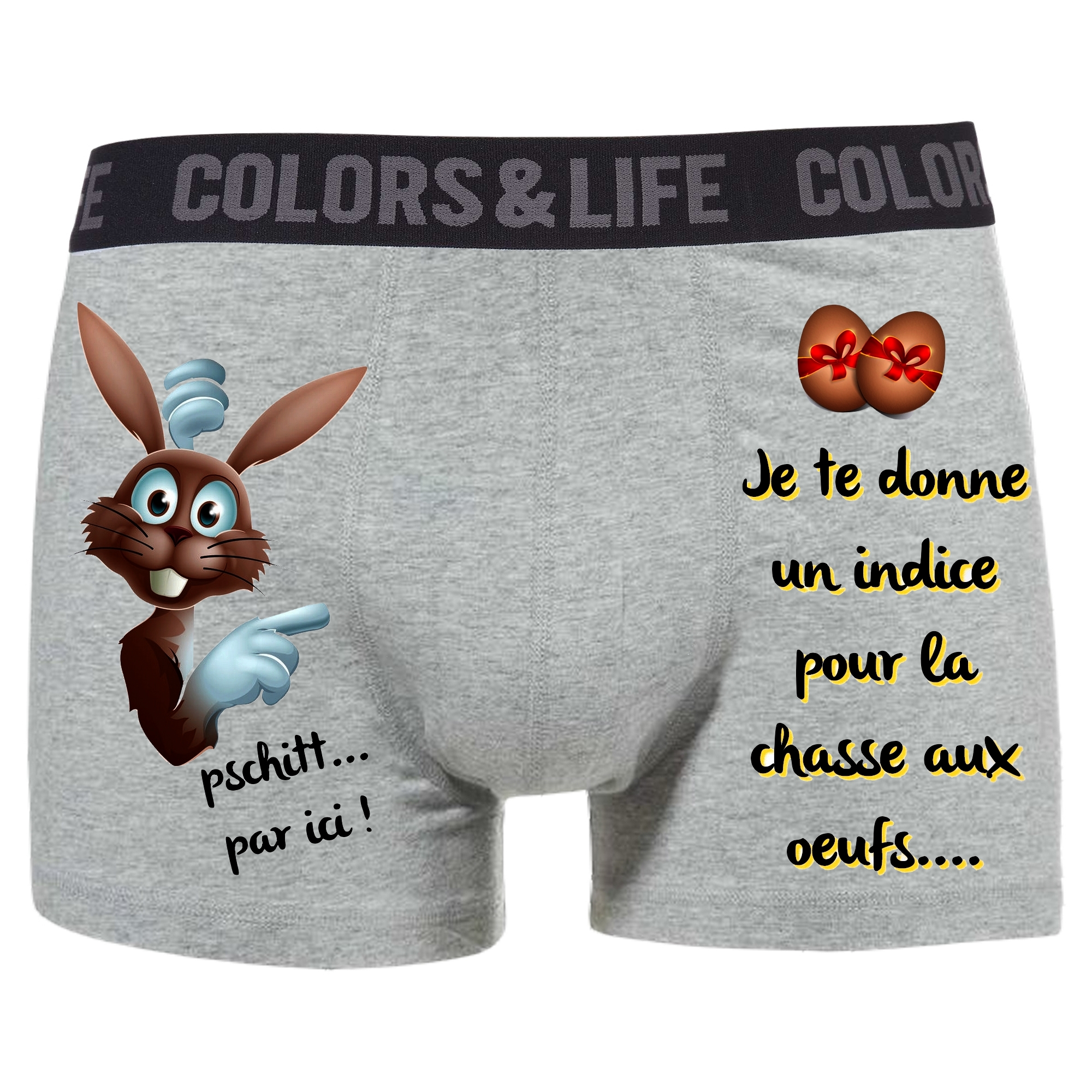 BOXER Caleçon Homme Humour Pâques