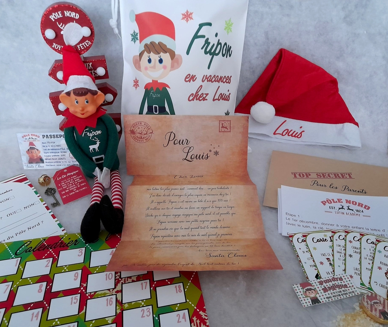 Kit Complet Lutin Farceur Personnalis Lutin Farceur Mimi Cadeau