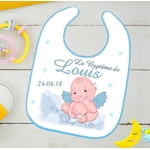 bavoir bébé baptême garçon