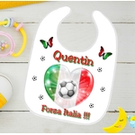 bavoir bébé italie foot