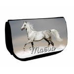 Trousse maquillage Cheval personnalisée avec prénom