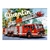 Puzzle Camion de pompier personnalisé avec prénom Taille au choix