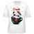 T-shirt enfant noël Panda personnalisé avec prénom au choix