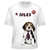 T-shirt enfant Beagle personnalisé avec prénom au choix
