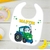 Bavoir bébé Tracteur personnalisé avec prénom