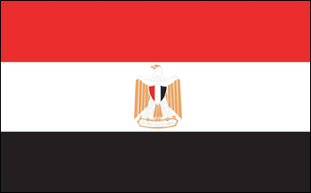 Drapeau Egypte - Drapeaux du Monde/Avec sangle et 2 anneaux