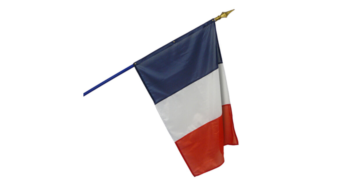 Drapeau Français 150x90 Cm – Polyester 100D – Œillets Métalliques – Pour événements, Sport, Décoration
